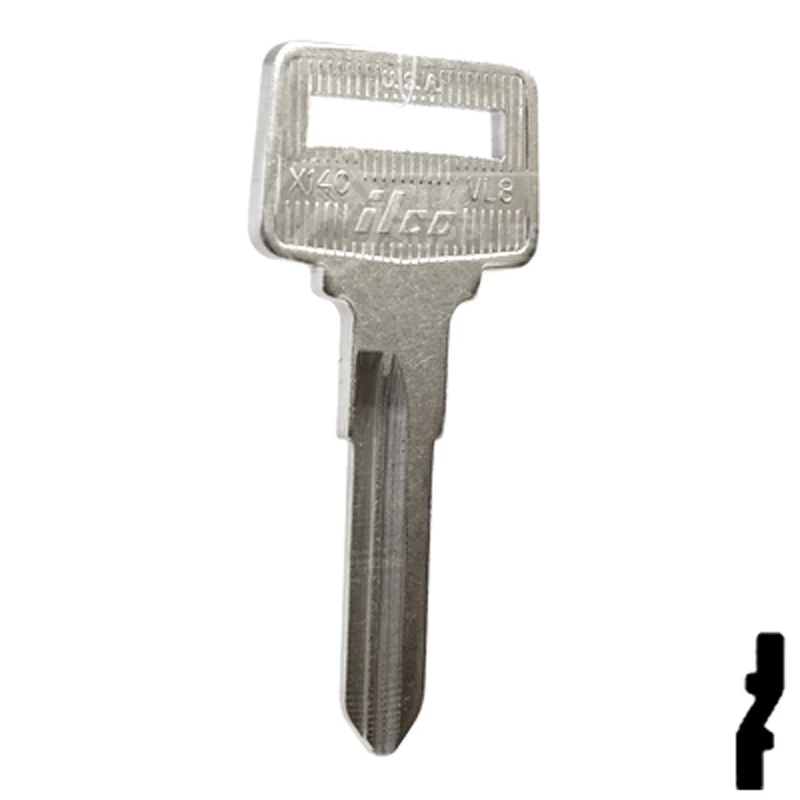 Uncut Key Blank | Volvo | X140, VL8 - Image 3