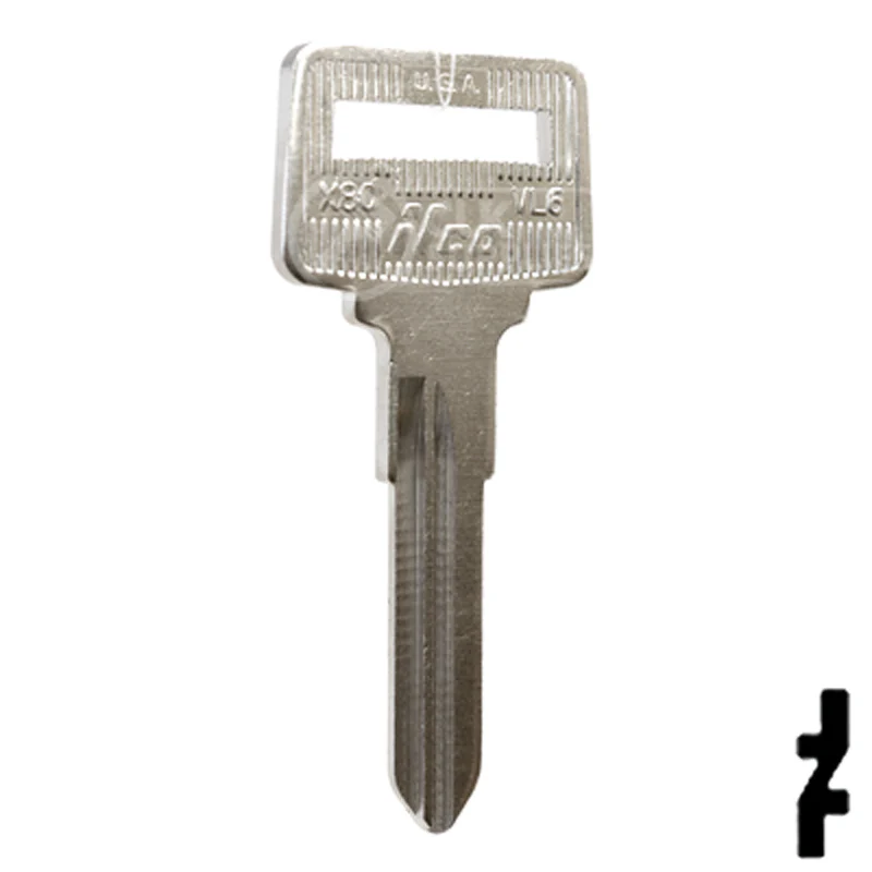 Uncut Key Blank | Volvo | X80, VL6 - Image 4