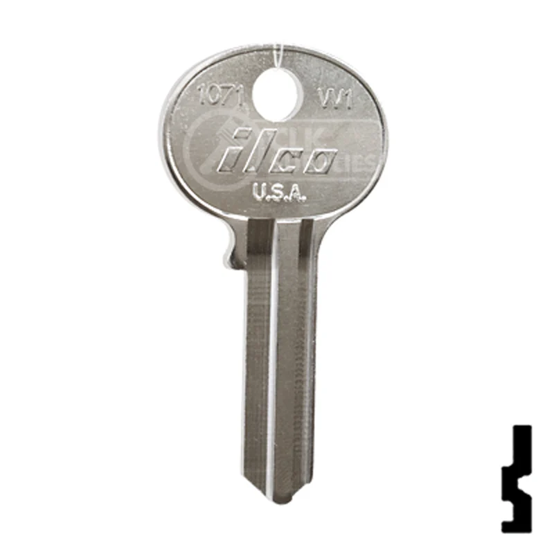 Uncut  Key Blank | Wilson Bohannon | 1071, W1 - Image 2