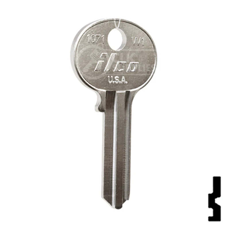 Uncut  Key Blank | Wilson Bohannon | 1071, W1 - Image 3