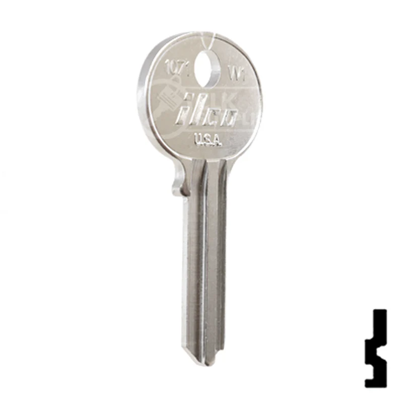 Uncut  Key Blank | Wilson Bohannon | 1071, W1 - Image 4