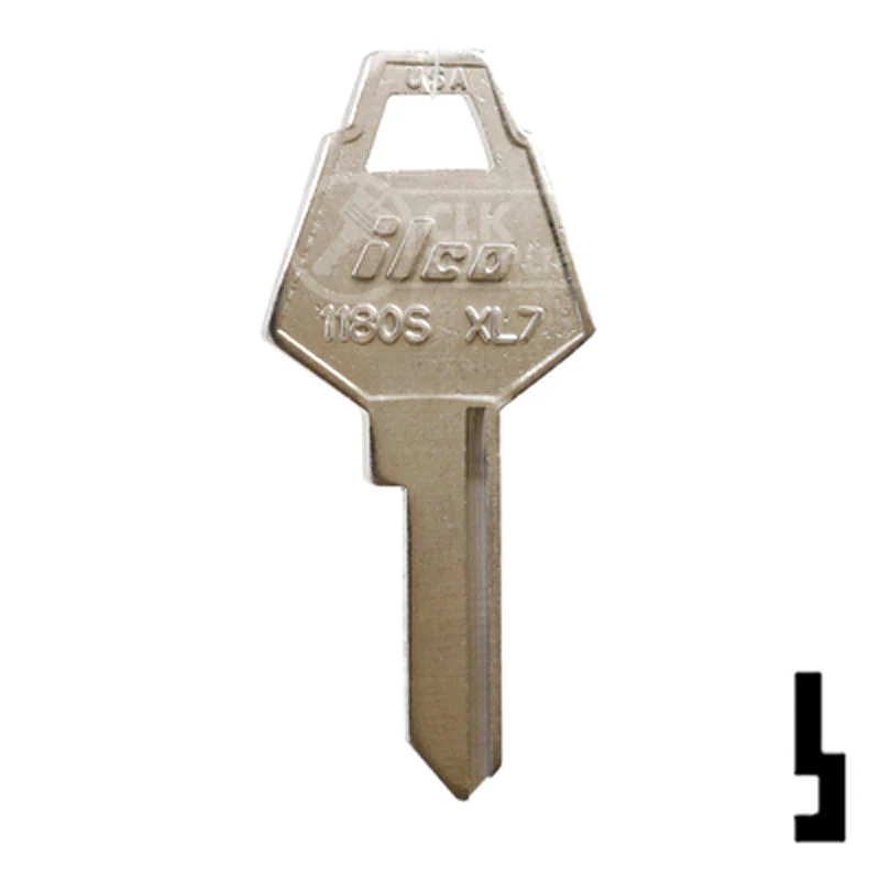 Uncut Key Blank | XL Lock | 1180S, XL7 - Image 2