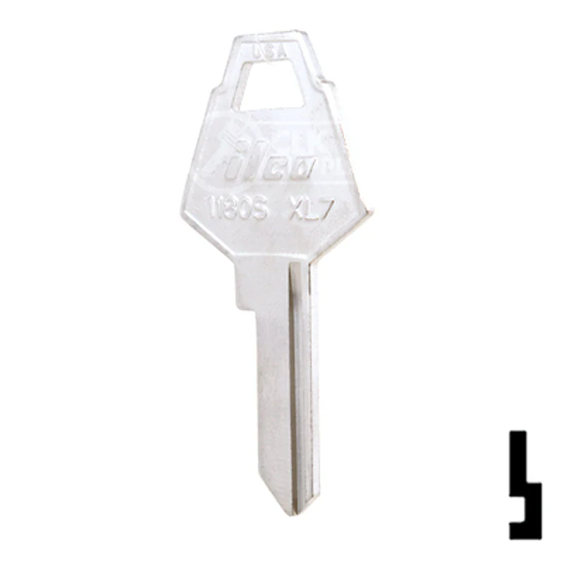 Uncut Key Blank | XL Lock | 1180S, XL7 - Image 23