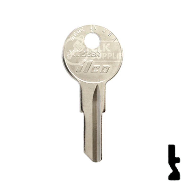 Uncut Key Blank | Yale | 01122BR - Image 2