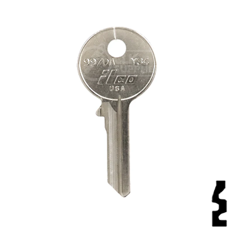 Uncut Key Blank | Yale | 997DA