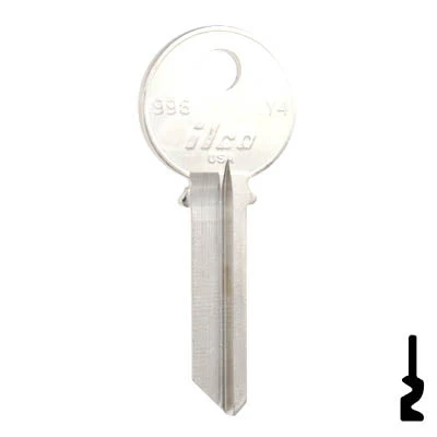 Uncut  Key Blank | Yale | 998, Y4 - Image 3