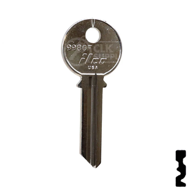 Uncut Key Blank | Yale | 998GF - Image 2