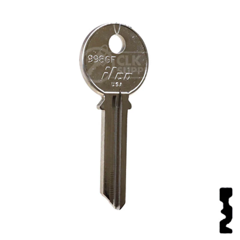 Uncut Key Blank | Yale | 998GF - Image 3
