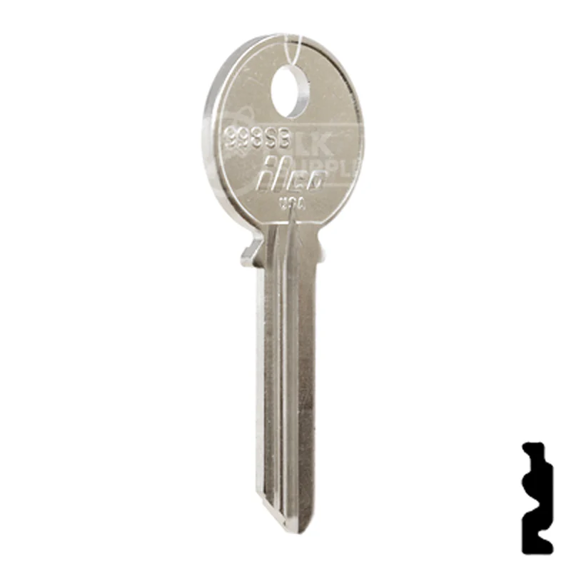 Uncut Key Blank | Yale | 998SB - Image 4