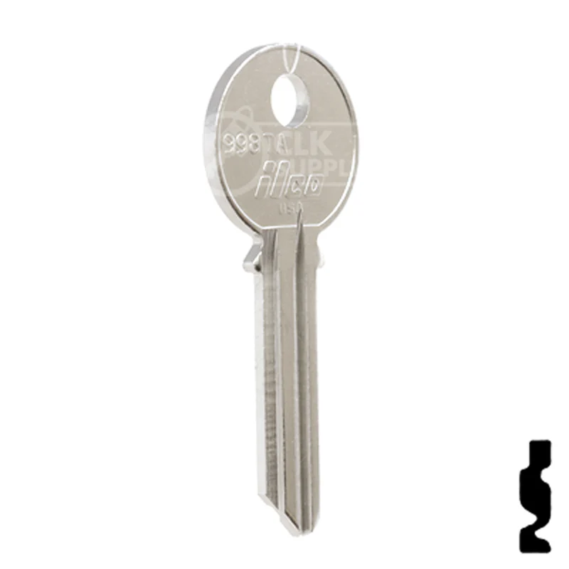 Uncut Key Blank | Yale | 998TA - Image 4