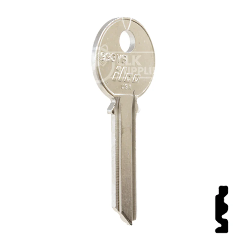 Uncut Key Blank | Yale | 998VB - Image 4