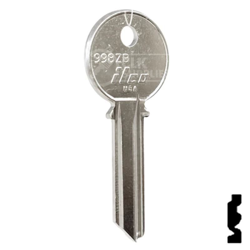 Uncut Key Blank | Yale | 998ZB - Image 4