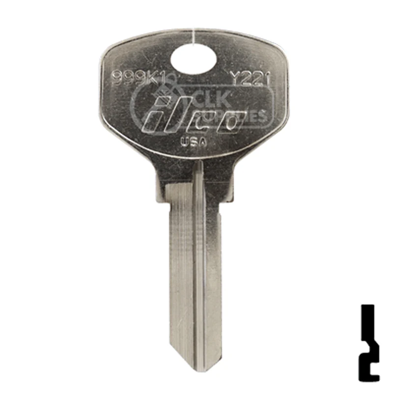 Uncut Key Blank | Yale | 999K1