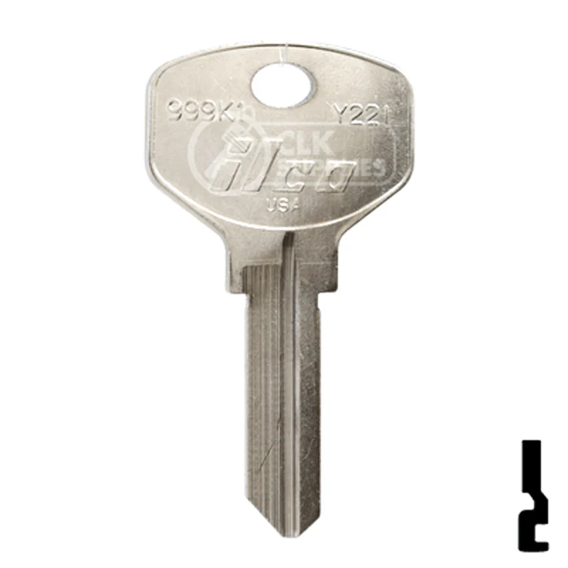 Uncut Key Blank | Yale | 999K1 - Image 2