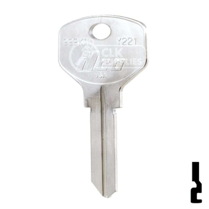 Uncut Key Blank | Yale | 999K1 - Image 23