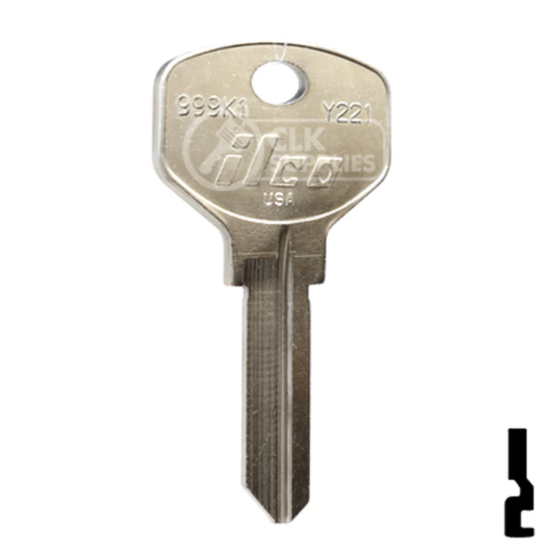 Uncut Key Blank | Yale | 999K1 - Image 3