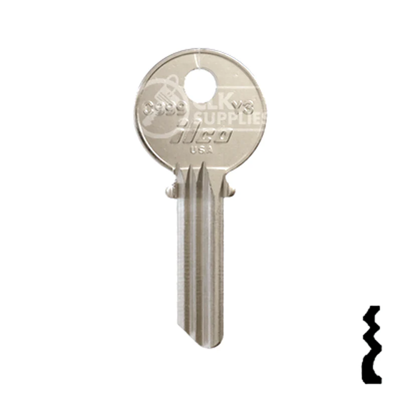Uncut Key Blank | Yale | C999, Y3 - Image 2