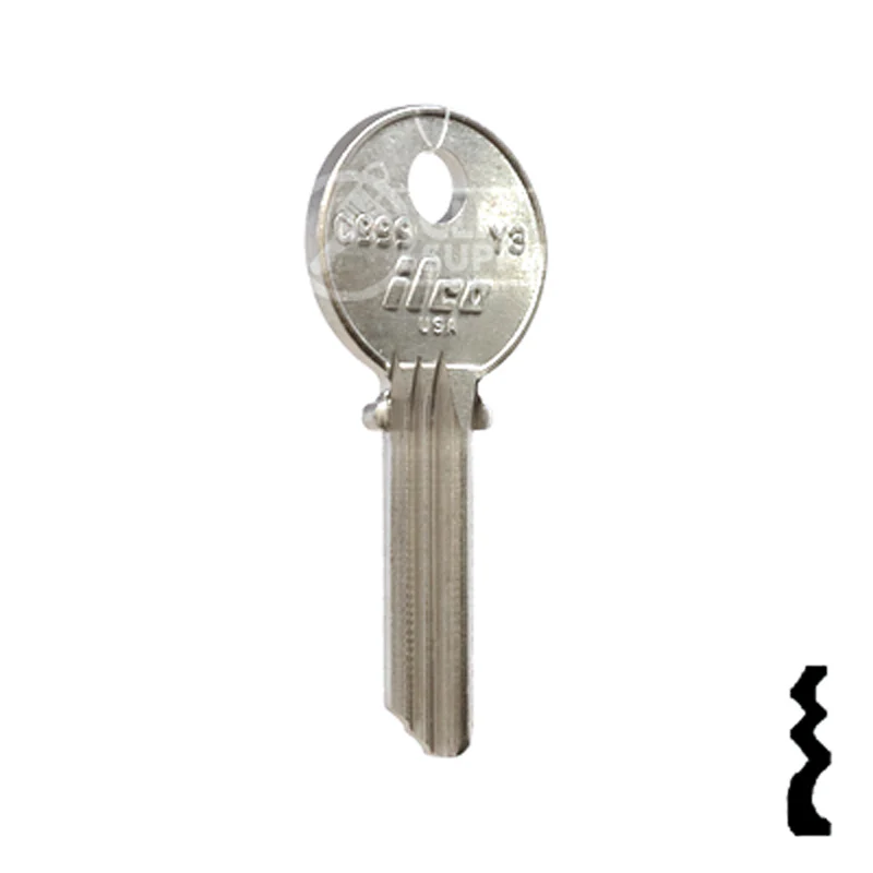 Uncut Key Blank | Yale | C999, Y3 - Image 4