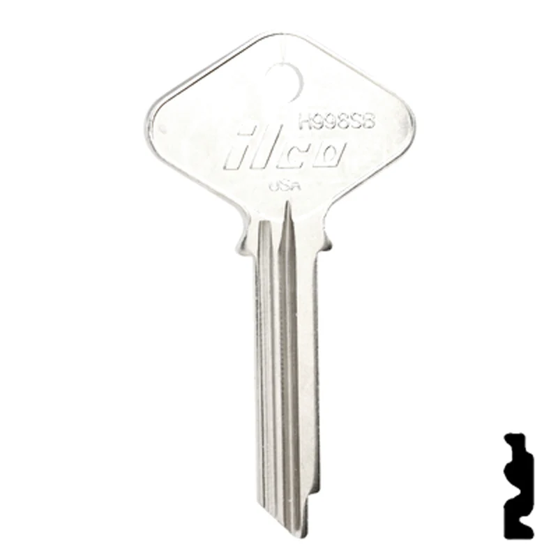Uncut Key Blank | Yale | H998SB - Image 2