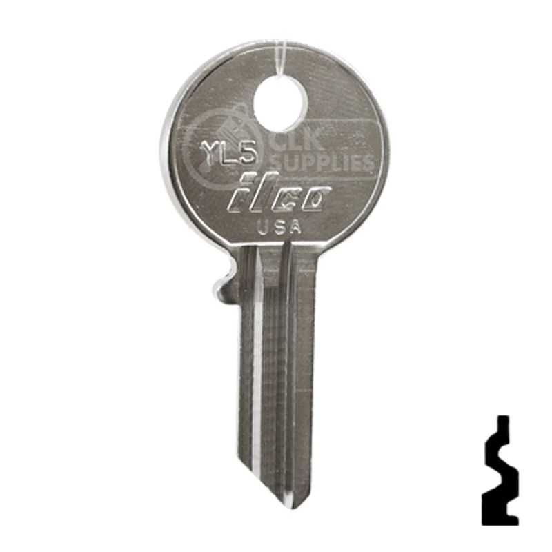 Uncut Key Blank | Yale | YL5 - Image 2