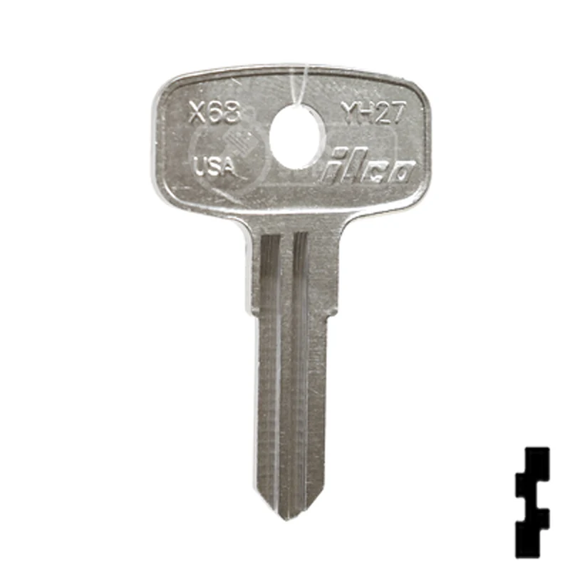 Uncut Key Blank | Yamaha | X68, YH27 - Image 2