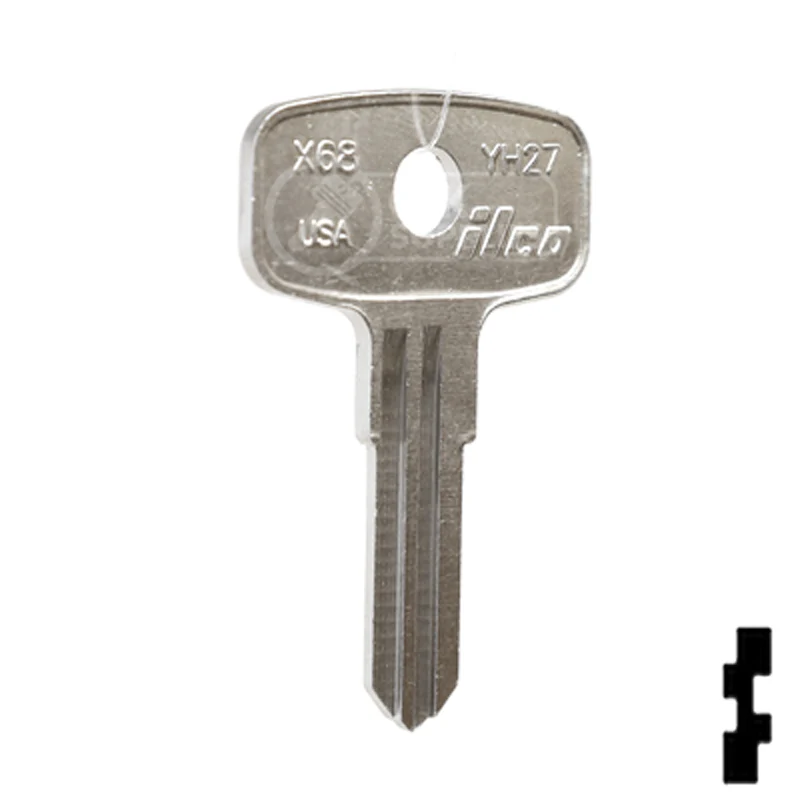 Uncut Key Blank | Yamaha | X68, YH27 - Image 3