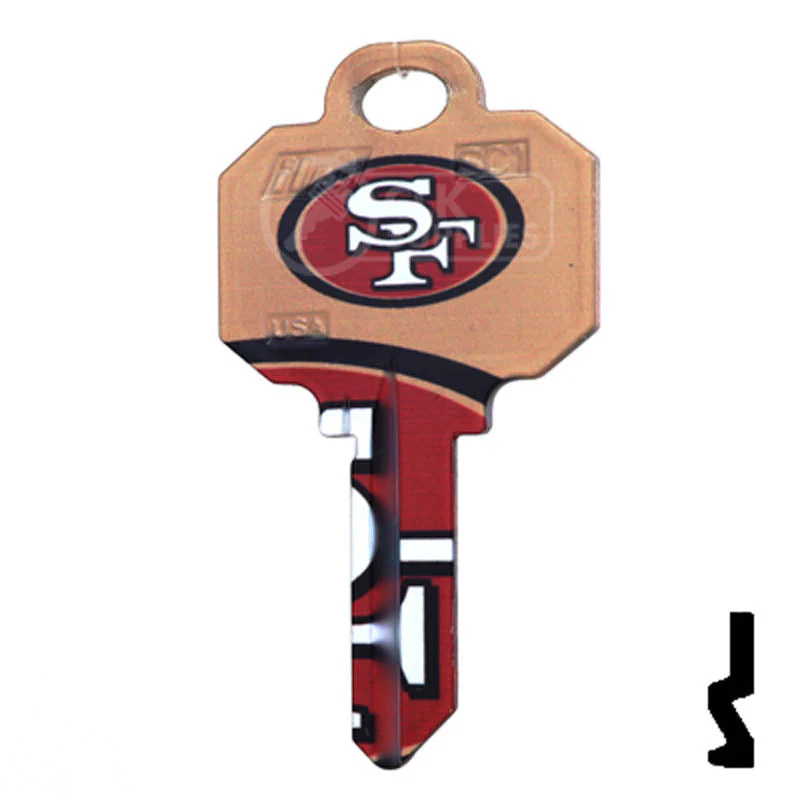 Uncut Key Blanks | Schlage | NFL 49ERS - Image 24