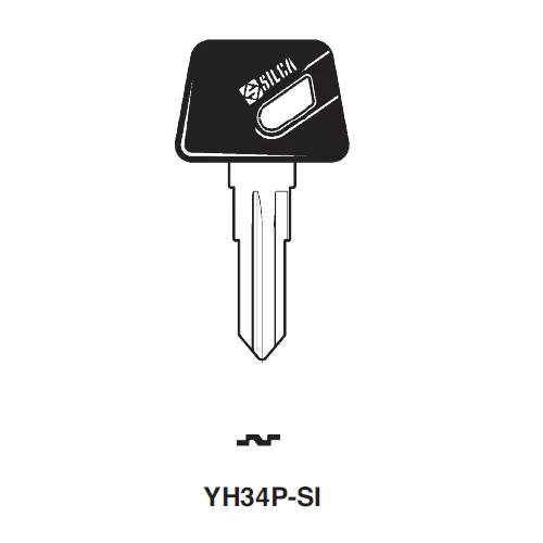 Uncut Plastic Head Key Blank | Yamaha | BDYH34RP-SI