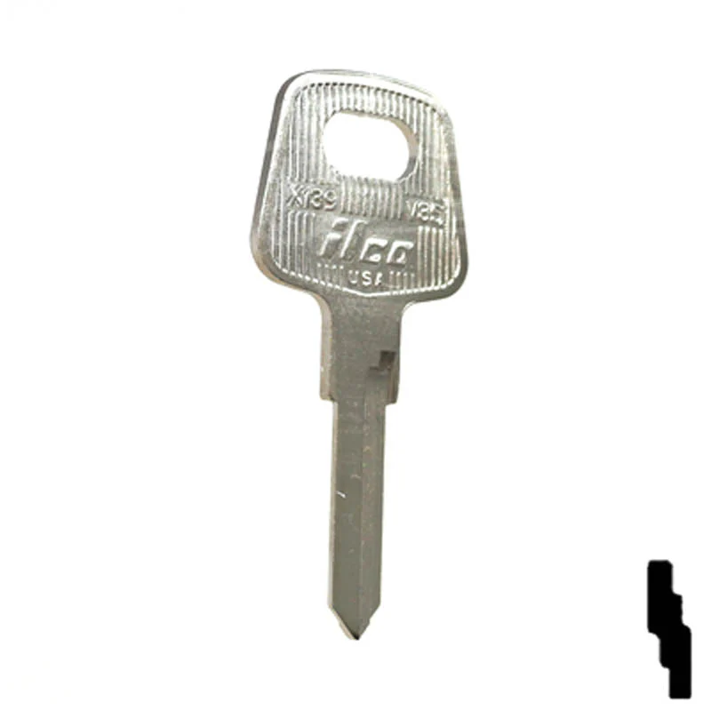 Uncut Key Blank | Audi | V35, X139 - Image 3