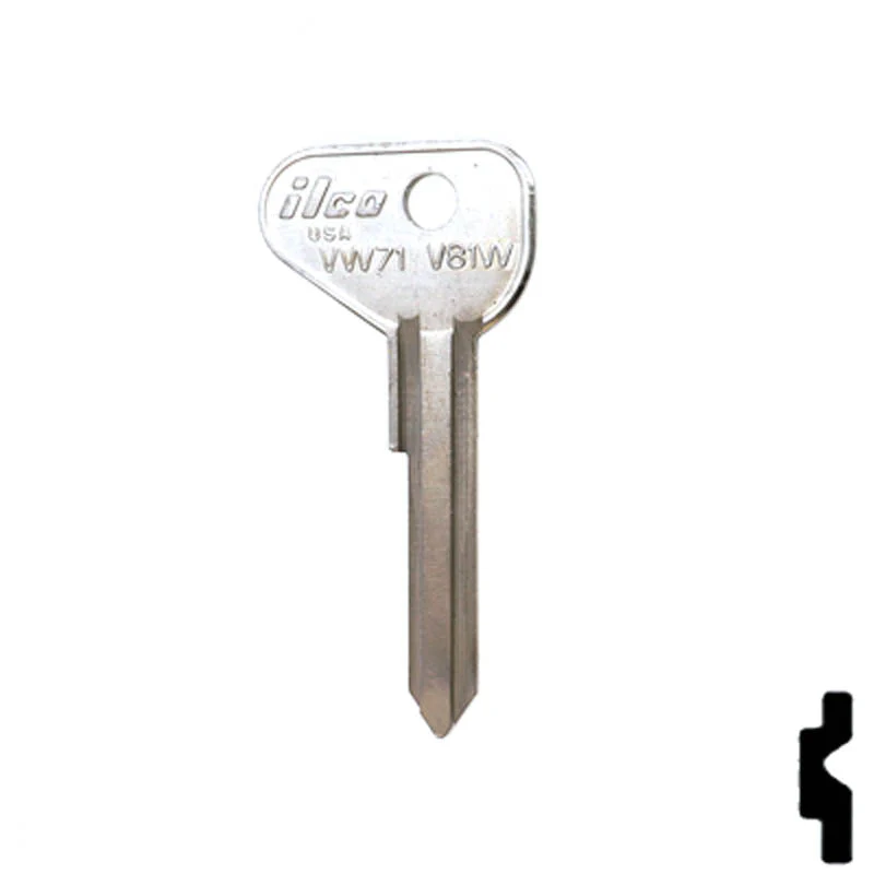 Uncut Key Blank | Volkswagen | VW71 / V81W - Image 24