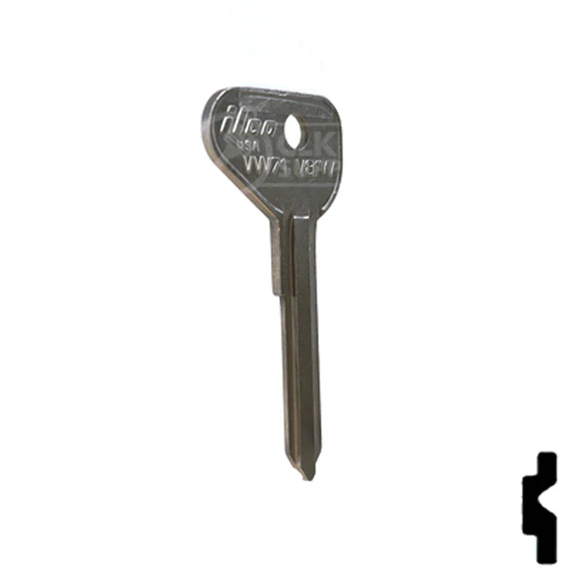 Uncut Key Blank | Volkswagen | VW71 / V81W - Image 4