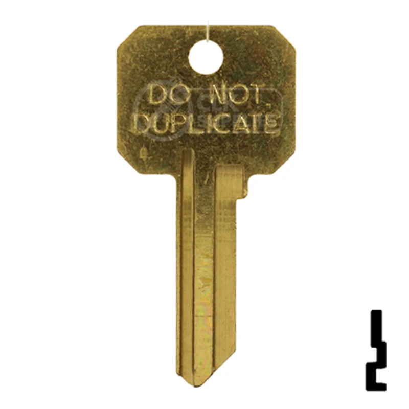 Uncut DND Key Blank | Weslock | WK2-DND, 1175N