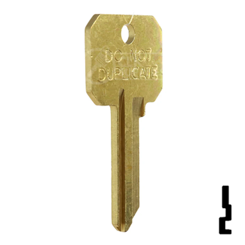 Uncut DND Key Blank | Weslock | WK2-DND, 1175N - Image 5