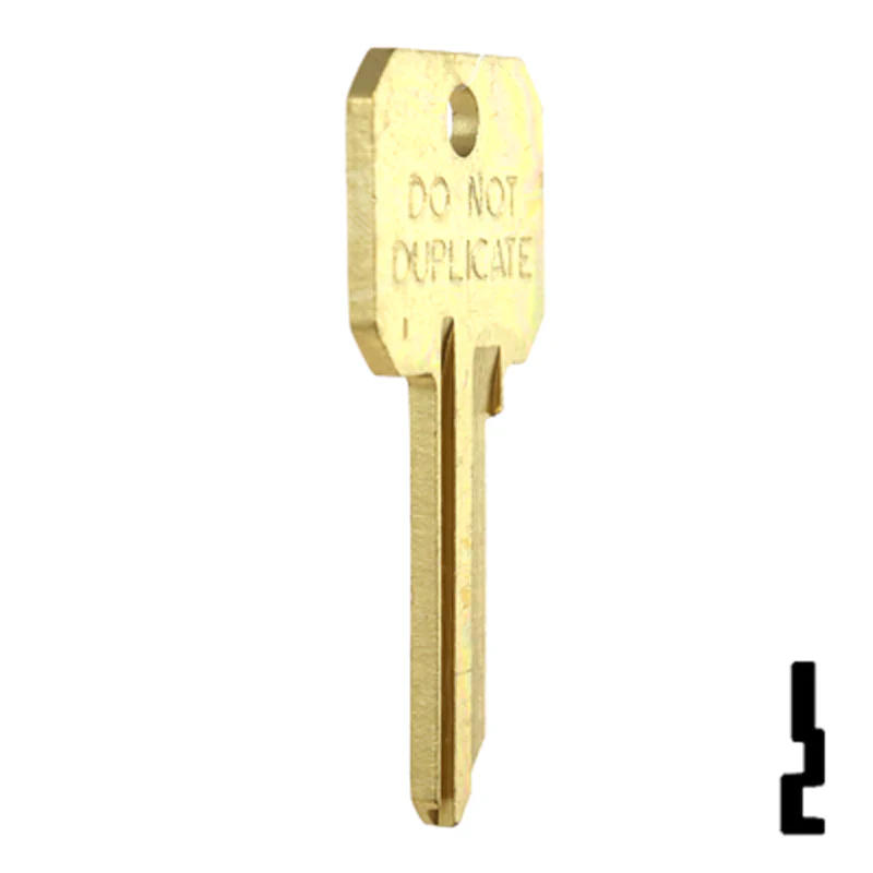 Uncut DND Key Blank | Weslock | WK2-DND, 1175N - Image 6