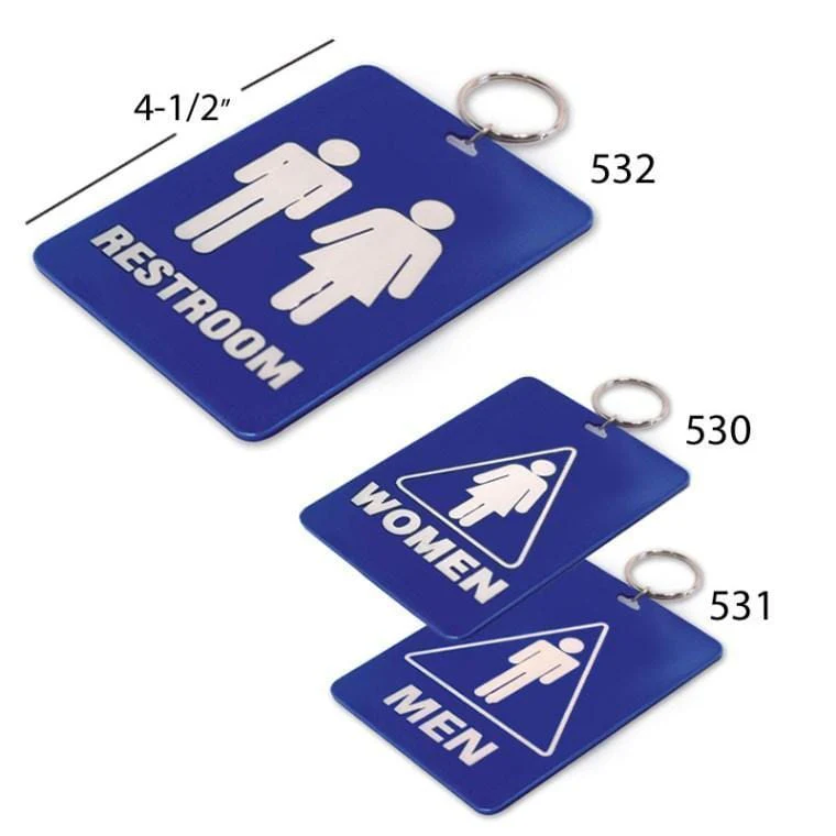 Women Restroom Tag with Ring