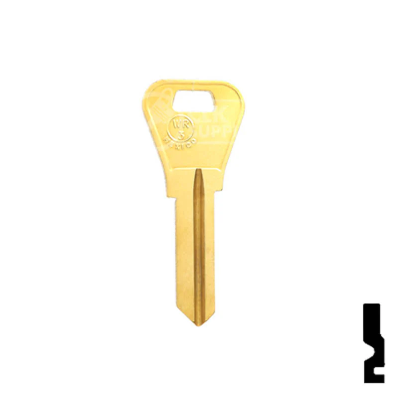 Uncut Key Blank | Weiser | WR3, 1054WB - Image 2