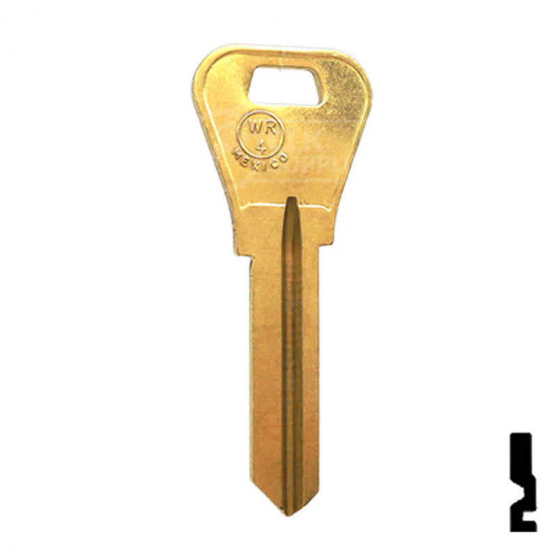 Uncut Key Blank | Weiser | WR4, A1054WB - Image 2