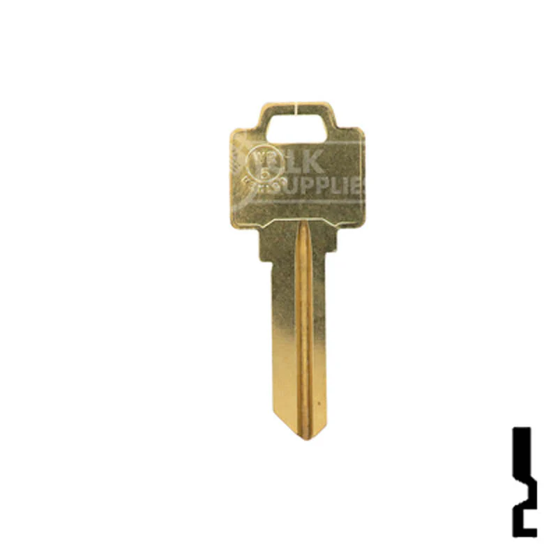Uncut Key Blank | Weiser | WR5, N1054WB
