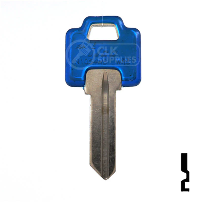 Uncut Key Blank | Weiser Transparent Color Head | WR5 - 5Pcs - Image 2