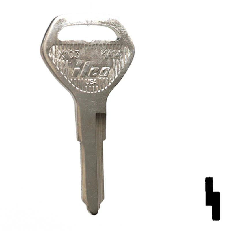 Uncut Key Blank | Kawasaki | X103 (KA14) - Image 2