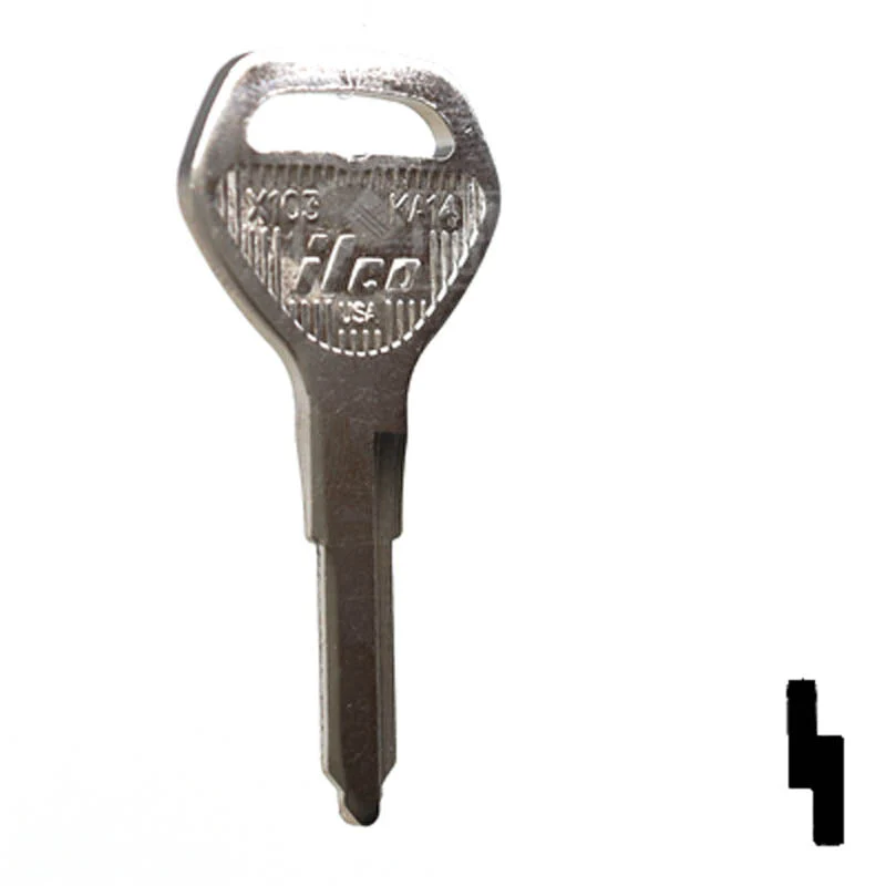Uncut Key Blank | Kawasaki | X103 (KA14) - Image 3