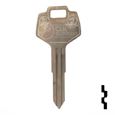 Uncut Key Blank | Nissan | X123 ( DA25 ) - Image 12