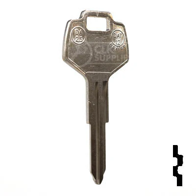 Uncut Key Blank | Nissan | X123 ( DA25 ) - Image 15