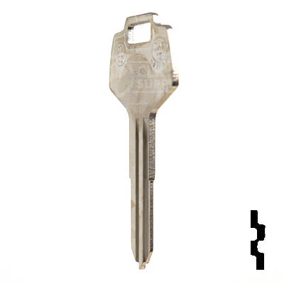 Uncut Key Blank | Nissan | X123 ( DA25 ) - Image 9