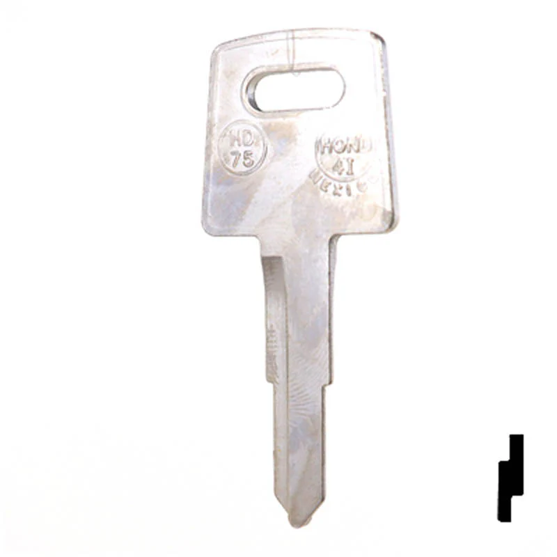 Uncut Key Blank | Honda Motorcycle | X138 ( HD75 ) - Image 11