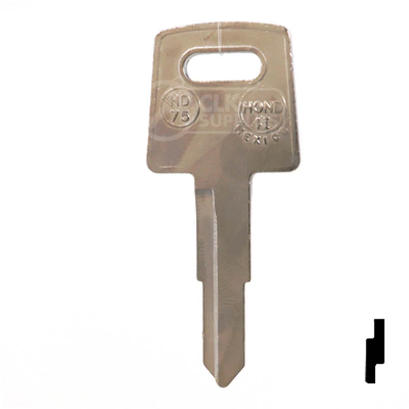 Uncut Key Blank | Honda Motorcycle | X138 ( HD75 ) - Image 12