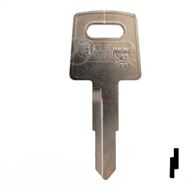 Uncut Key Blank | Honda Motorcycle | X138 ( HD75 ) - Image 13
