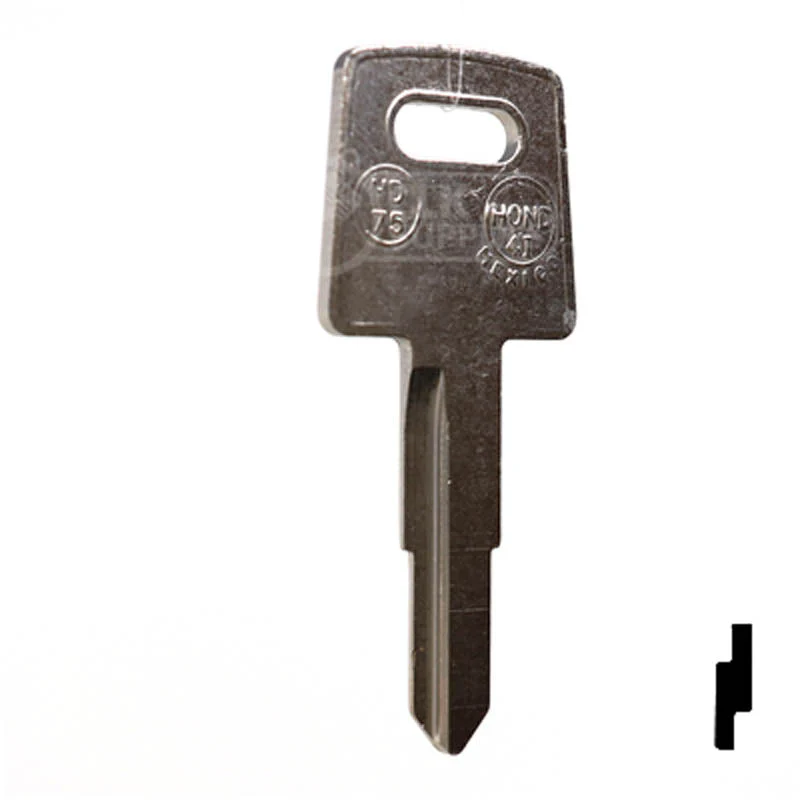 Uncut Key Blank | Honda Motorcycle | X138 ( HD75 ) - Image 15