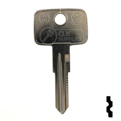Uncut Key Blank | GM | X168 ( B61 ) - Image 13