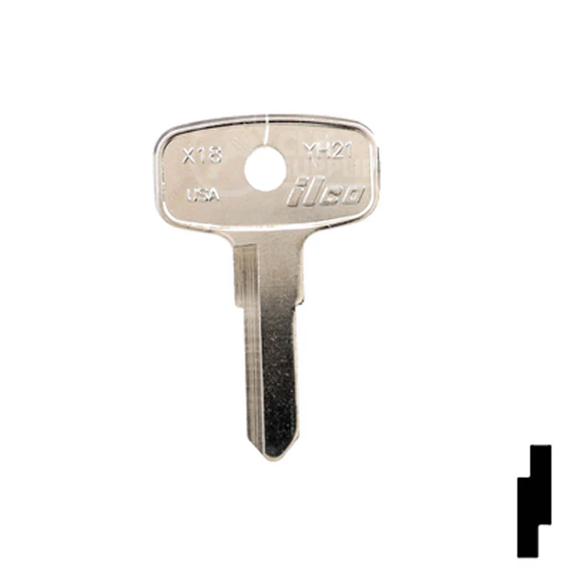 Uncut Key Blank | Yamaha, Kawasaki Motorcycle | X18 ( YH21 )